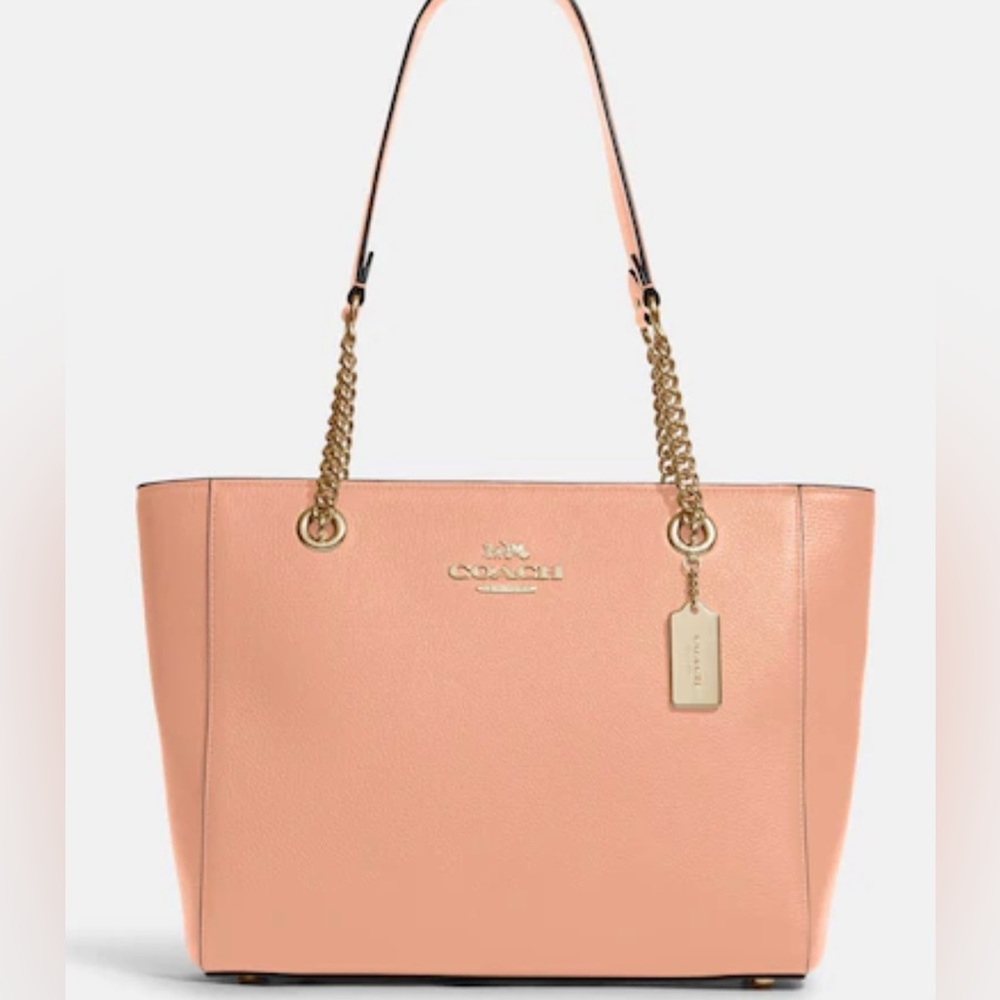 Coach Cammie Chain Tote in Gold/Faded Blush